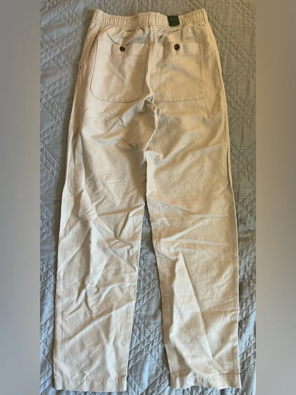 J. CREW Pier pant in cotton-linen blend canvas in Paper Birch Size XS $118 CJ363
